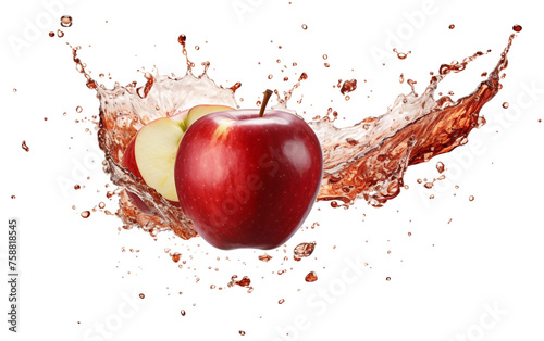 red apple splash