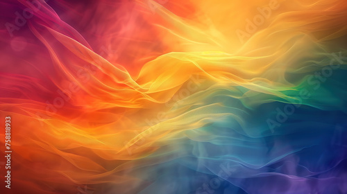 Multicolored Smoke and Water Background. Generative AI