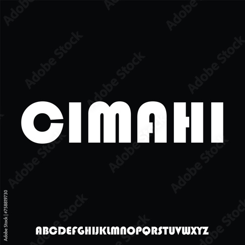 cimahi, a font combination between vintage and modern type style alphabet photo