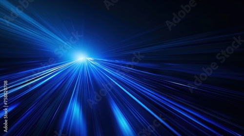 blue abstract background, technology light speed concept