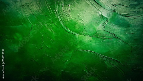 abstract dark green background texture with concrete paint grunge background