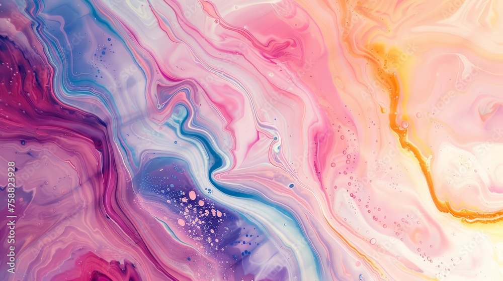 Beautiful abstract background. Fluid art. Liquid marble