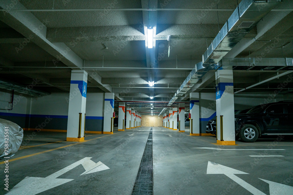 Garage interior B floor design Garage interior B floor design