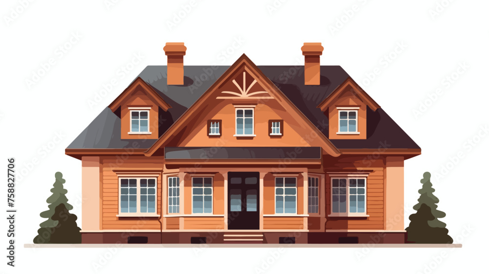 Brown house template 
