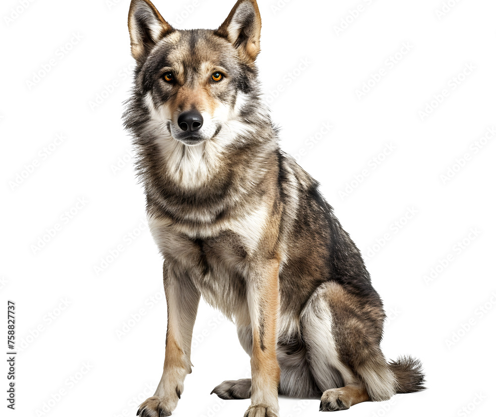 Wolf transparent picture