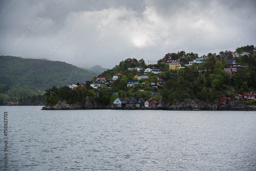 Houses on the Norway fjords