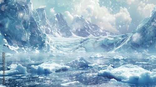 Glacier background
