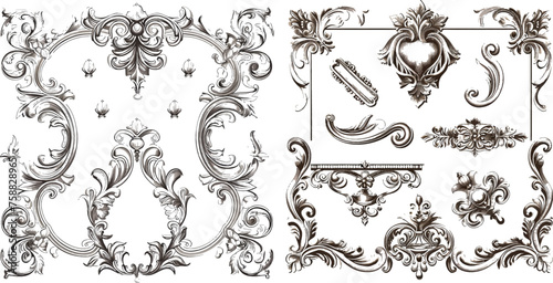 Frames and elements vintagne designe vector