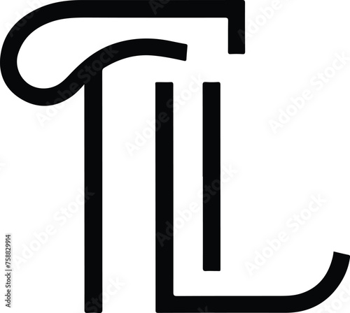 T and L Letter Mark Logo Design