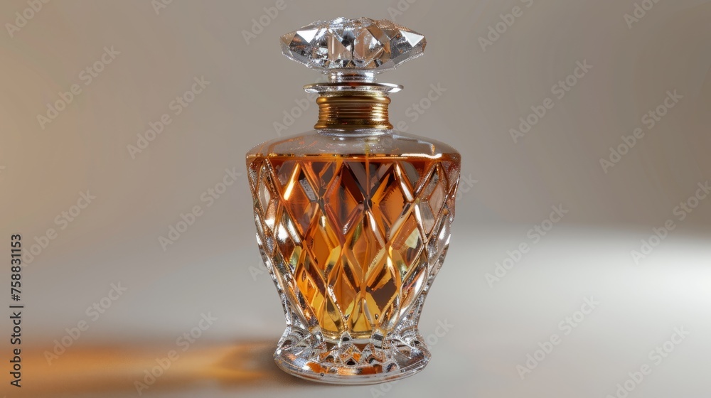 Perfume bottle with an elegant and luxurious image Perfume bottle with an elegant and luxurious image