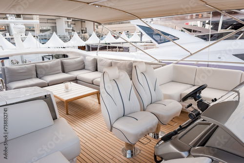 interior of a yacht