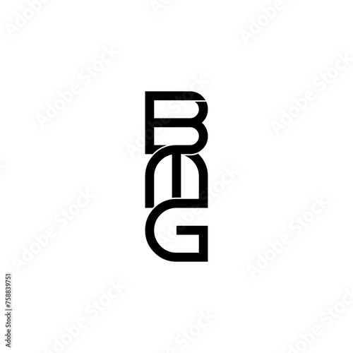 bmg typography letter monogram logo design photo
