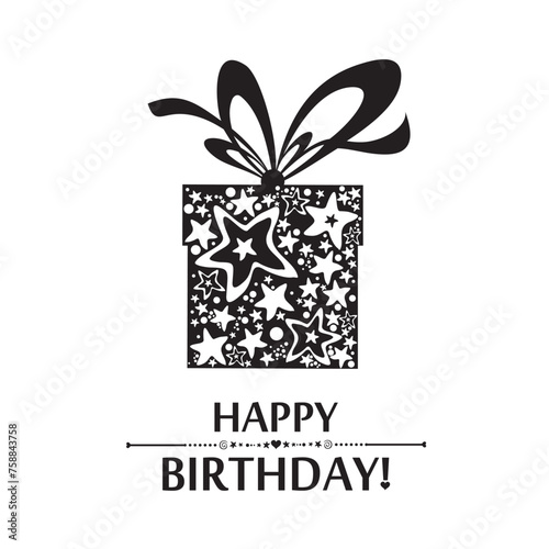 Happy Birthday to you! Birthday card. Celebration white background with gift boxes and place for your text. Greeting, invitation card or flyer. Birthday party background. Vector