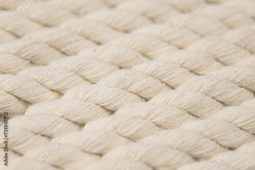 Rope detail. Close-up of its rope texture Depth of field minimalism ropes