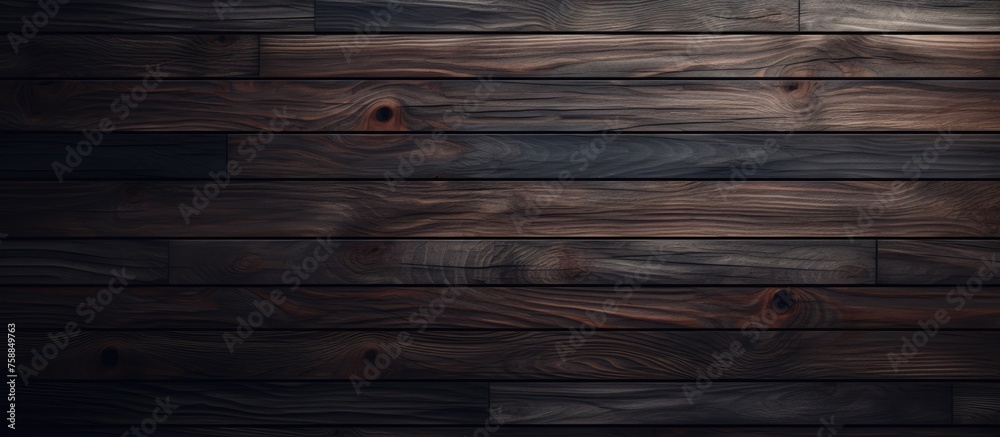Fototapeta premium Dark Abstract Wooden Pattern Background with Copy Space