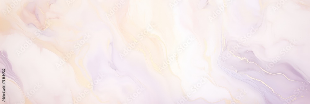 Flowing strokes of white and purple dance across the canvas, creating a sense of tranquility and mystery, banner Flowing strokes of white and purple dance across the canvas, creating a sense of tranquility and mystery, banner