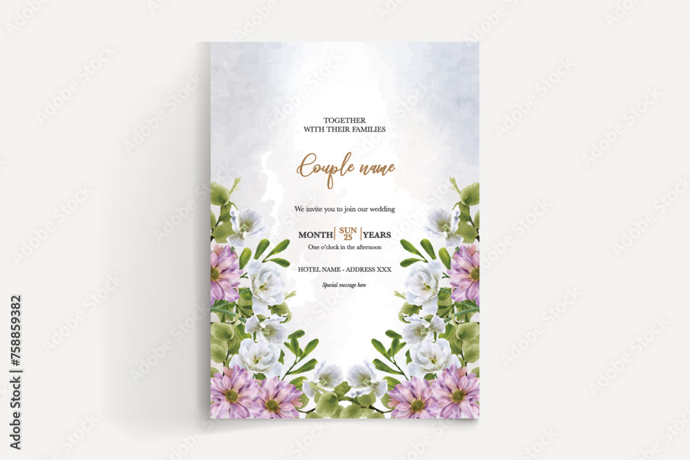 BRIDAL SHOWER FLORAL INVITATION TEMPLATE BRIDAL SHOWER FLORAL INVITATION TEMPLATE
