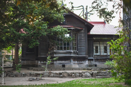 Very old wooden house in Japan.