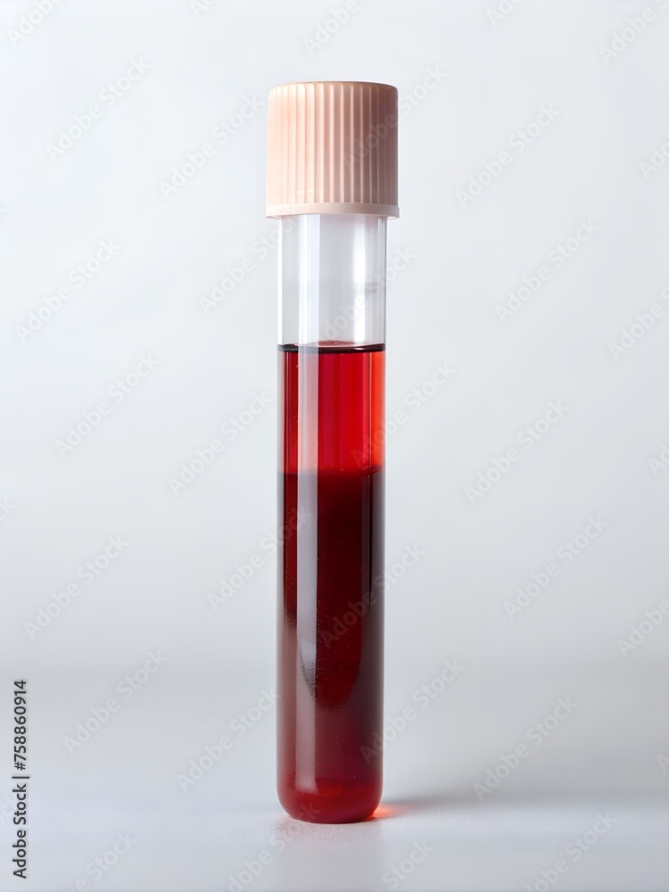test tube with blood