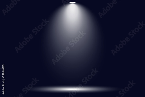 Spotlights on Stage Abstract Background.
