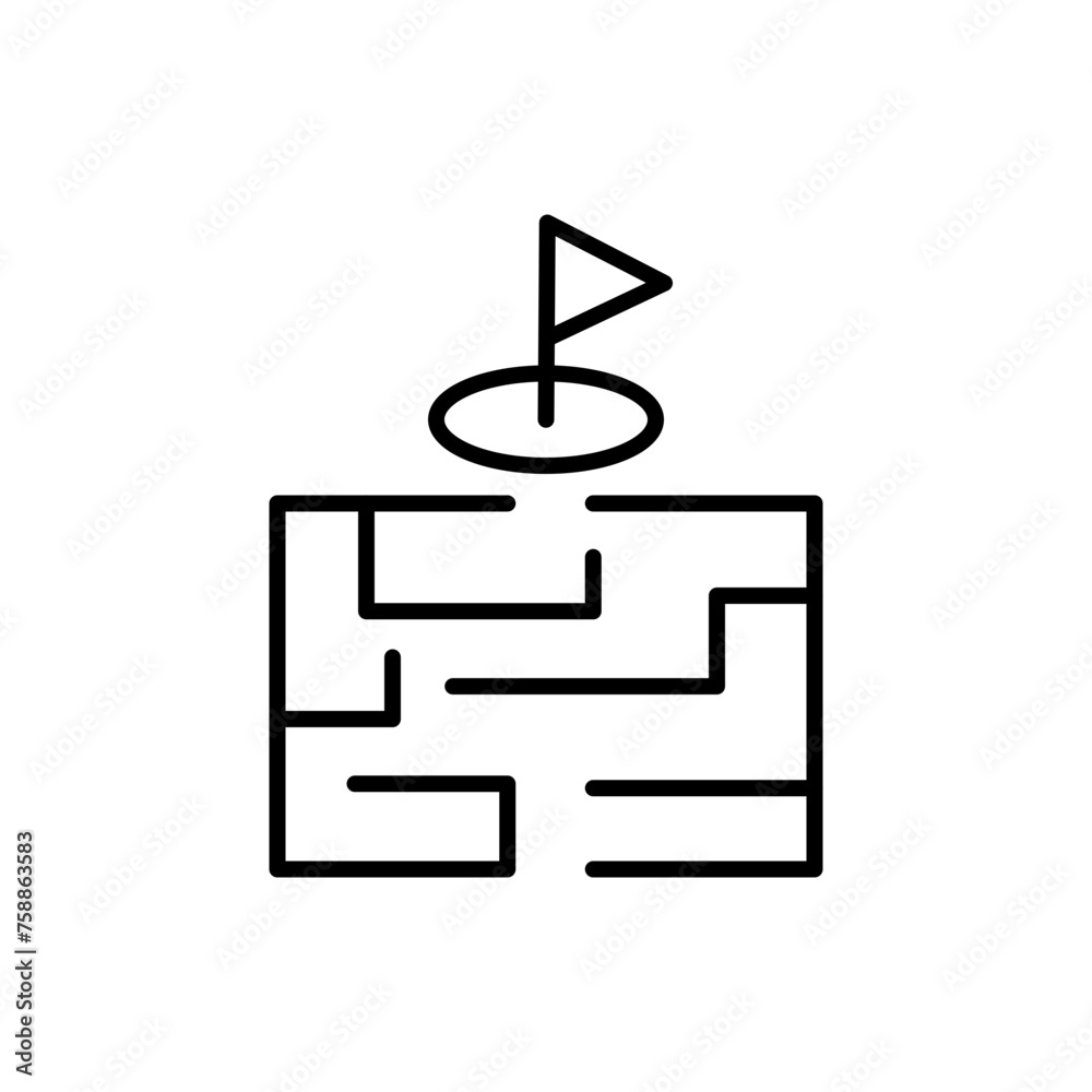 Maze outline icons, minimalist vector illustration ,simple transparent graphic element .Isolated on white background Maze outline icons, minimalist vector illustration ,simple transparent graphic element .Isolated on white background