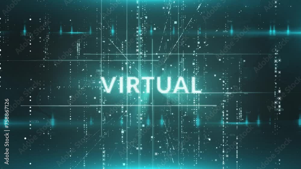 virtual Text Technology Background virtual Text Technology Background