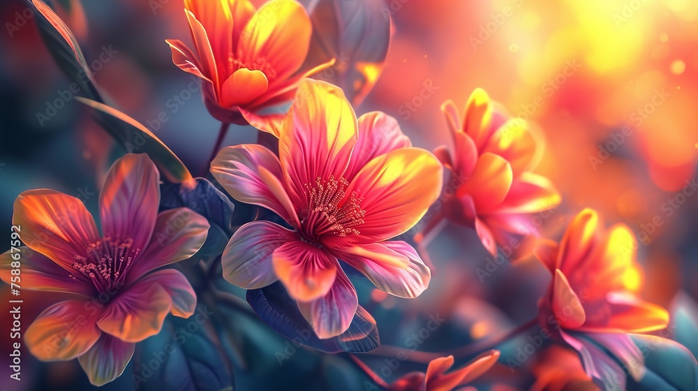 Floral Abstract Pattern 8k Realistic Lighting Floral Abstract Pattern 8k Realistic Lighting