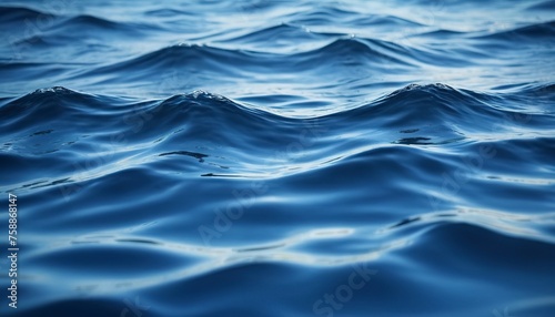 Blue background, water wave texture © Iremia