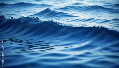 Blue background, water wave texture