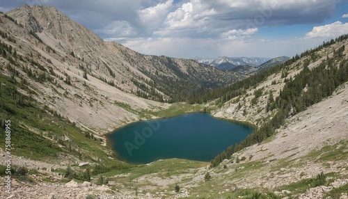 Red Pine Lake in Little Cottonwood Canyon on the Uinta-Wasatch-Cache National Forest
