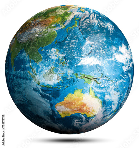 Earth globe map