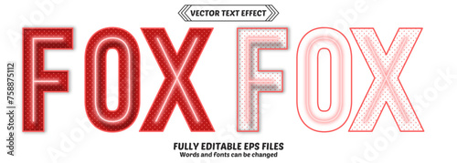 editable neon light text effect. Bundle of 3d editable text effect design vector. Set of editable text effect design. Modern editable text effect vector design. fox 3d editable vector text effect. Com