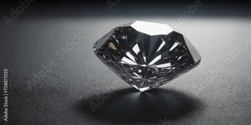 Diamonds on a black background. 3d rendering  3d illustration.