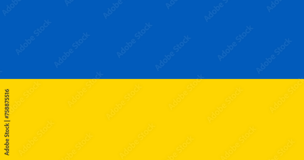 Ukrainian flag Vector design - obrazy, fototapety, plakaty 