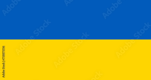 Ukrainian flag Vector design photo