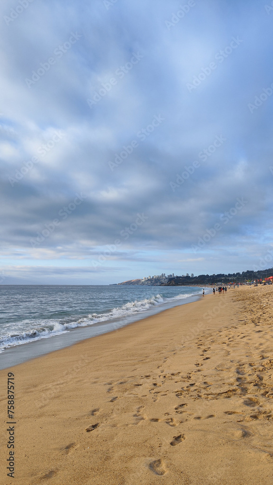 footprints on the beach