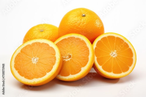 A group of oranges stacked on top of each other. Perfect for food and healthy lifestyle concepts
