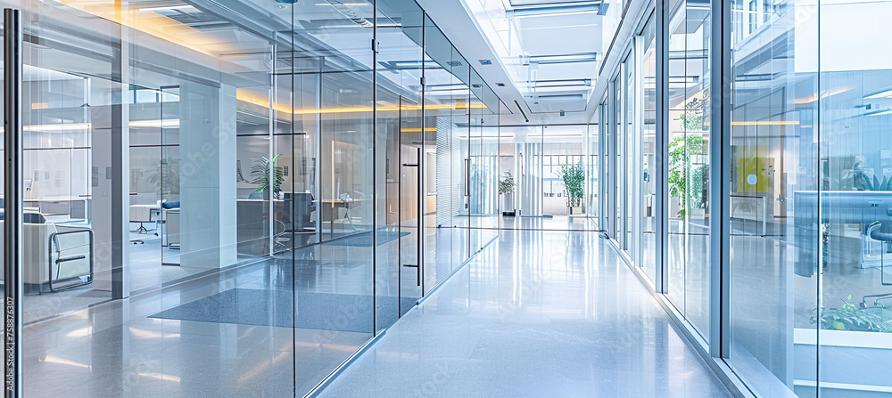 Modern glass office interior Modern glass office interior