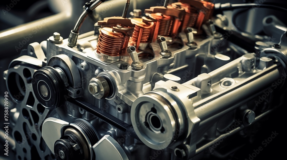 visual representation illustrating the operation of a fuel injection ...