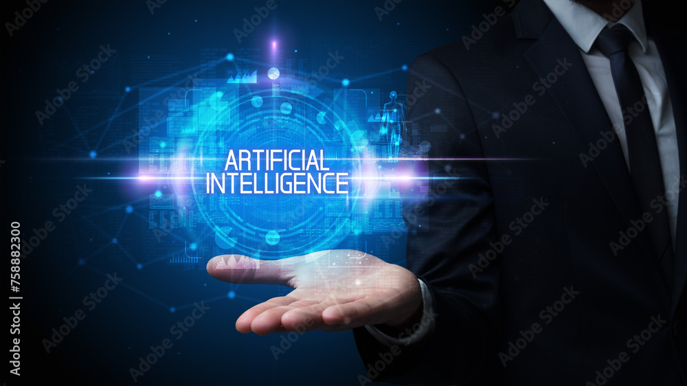 Man hand holding digital technology concept Man hand holding digital technology concept