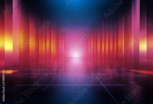Abstract Blurred Blue Pink Orange Purple Dawn Light Showcase and Banner Loop Background stock video