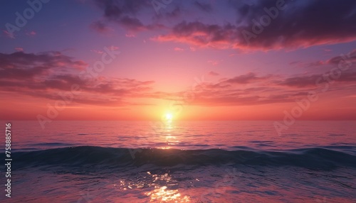 Heart sunset wallpaper, ocean design