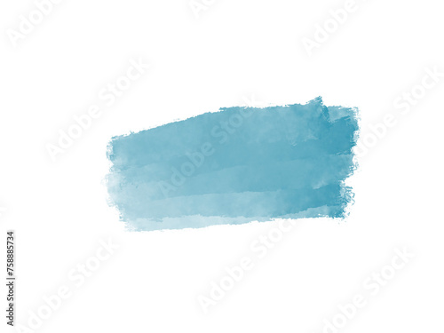 Abstract sky blue llustration draw on white background. watercolor background or elegant card design with abstract sky blue ink waves and golden splashes on a white.