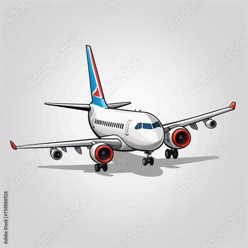 Aircraft Cartoon Logo Design Very Cool