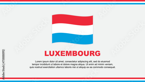 Free Download Luxembourg Flag Abstract Background Design Template. Luxembourg Independence Day Banner Social Media Vector Illustration. Luxembourg Design - GFXLoad