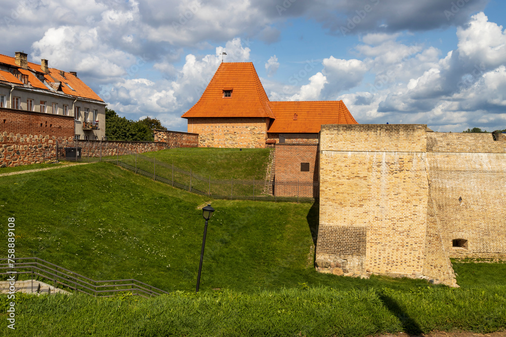 Vilnius, Lithuania - May 1, 2023 . The Bastion of City Wall, Renaissance-style fortification in Vilnius, Lithuania