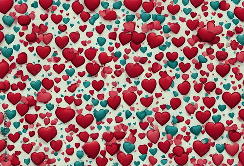 Hearts seamless pattern stock illustrationHeart Shape Pattern Backgrounds Valentine's Day - Holiday Valentine Card photo