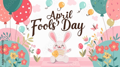 April Fools' Day concept banner