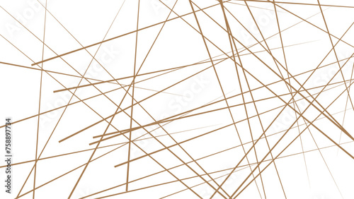 Random geometric line seamless pattern. Chaotic abstract line monochrome texture. Vector illustration.