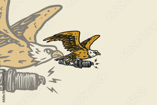 Biker logo with animal elements, creates an impression of courage and connection with nature in the world of riding. With the image of a sturdy and tough animal, this logo displays the spirit of adven